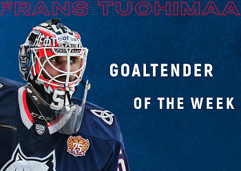 FRANS TUOHIMAA  IS THE BEST GOALTENDER OF DECEMBER!