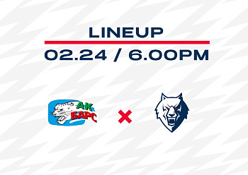 EXHIBITION GAME LINEUP: AK BARS VS NEFTEKHIMIK 02/24/2022