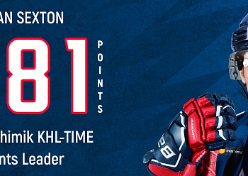 Dan Sexton is Neftekhimik KHL-Time points leader!