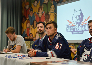 Kerby Rychel, Matt White, Zack Mitchell and Ryan Murphy visited school №36