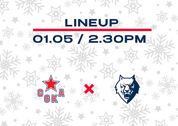 NEFTEKHIMIK LINEUP FOR THE GAME VS CSKA (01/05/2022)